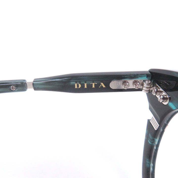 極美品□DITA ディータ DTX730-A-02 LINEUS-TWO マーブル柄 ボストンフレーム メガネ 眼鏡 アイウェア 51□21-145 日本製 定価108900円