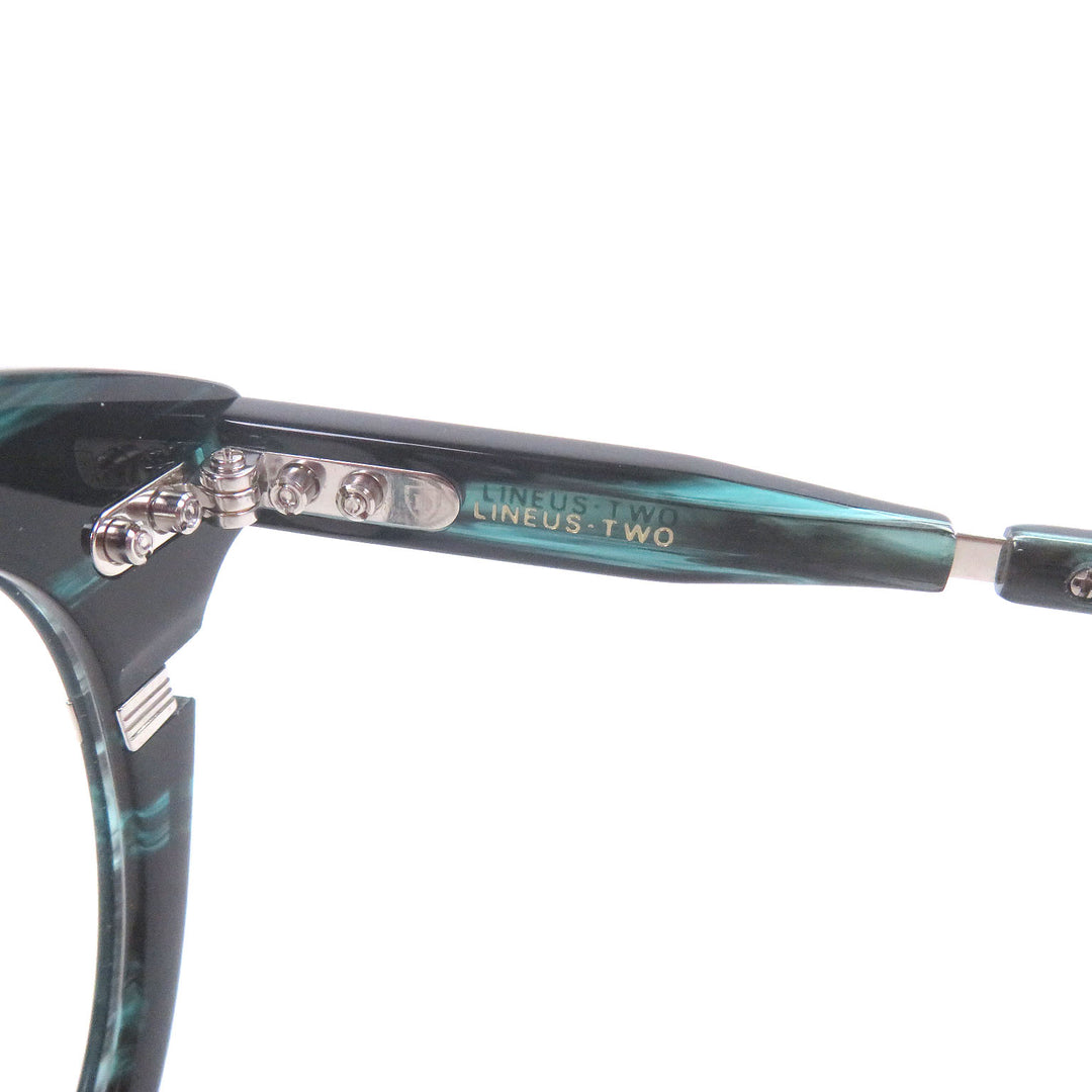 極美品□DITA ディータ DTX730-A-02 LINEUS-TWO マーブル柄 ボストンフレーム メガネ 眼鏡 アイウェア 51□21-145 日本製 定価108900円