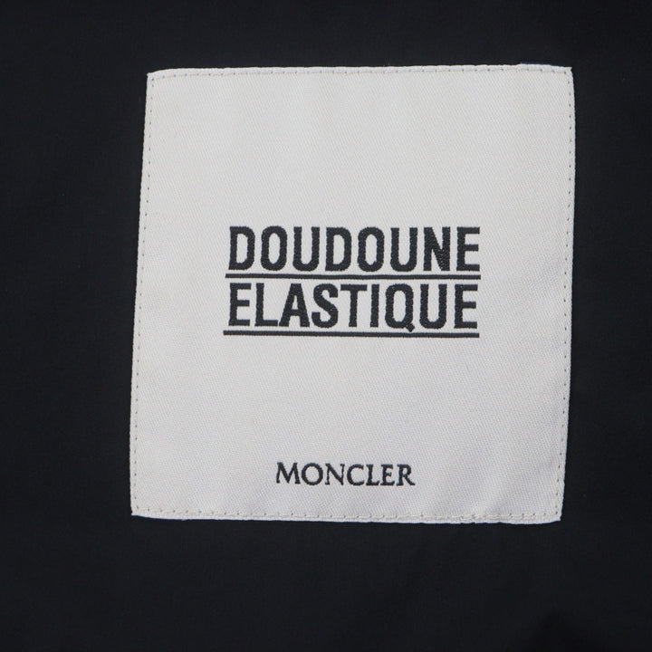 美品▼MONCLER モンクレール SAMALENS サマランス レザーワッペン付き ダブルジップアップ ダウンジャケット ブラック 2 正規品 メンズ