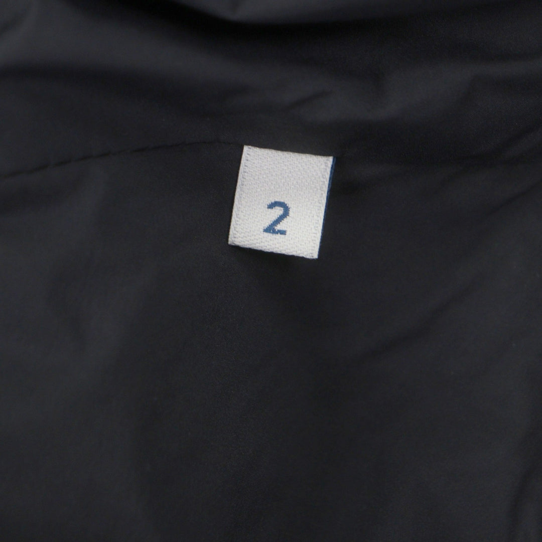 美品▼MONCLER モンクレール SAMALENS サマランス レザーワッペン付き ダブルジップアップ ダウンジャケット ブラック 2 正規品 メンズ