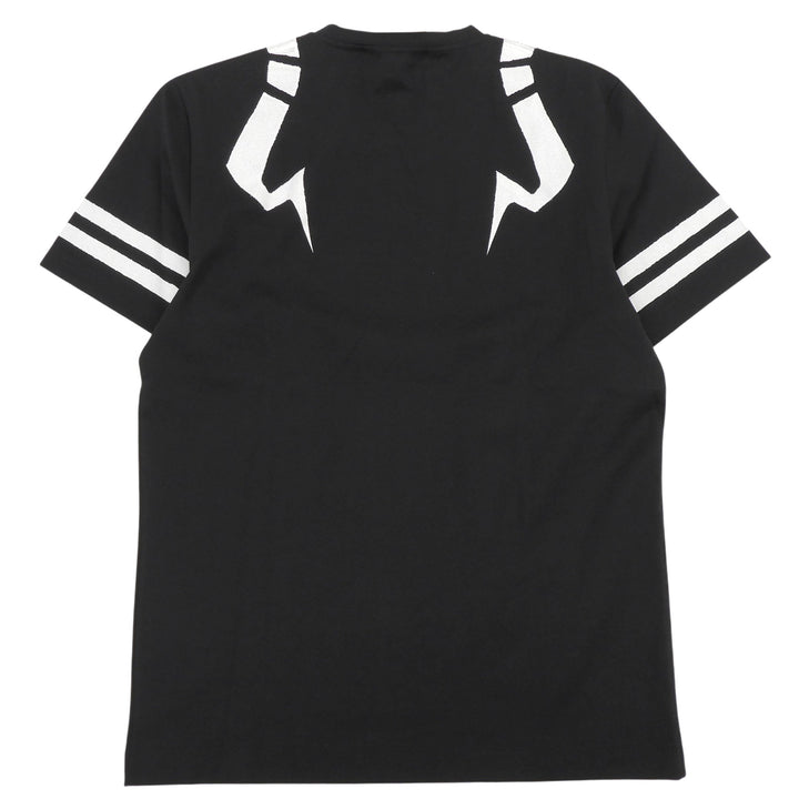 未使用品▲DOLCE&amp;GABBANA ドルチェ＆ガッバーナ 呪術廻戦 コットン ロゴ金具付 半袖Ｔシャツ ブラック 48 イタリア製 正規品 メンズ
