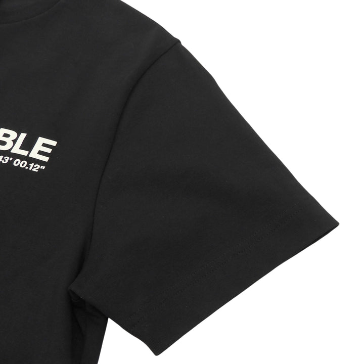 極美品▲MONCLER GRENOBLE モンクレール グルノーブル 24SS コットン ロゴプリント ワッペン付 半袖Ｔシャツ ブラック M 正規品 メンズ