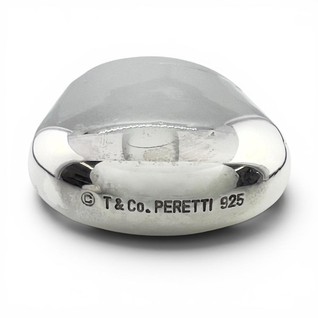美品▲TIFFANY&amp;Co. ティファニー ビーンズ エルサ ペレッティ 925 オイルライター 喫煙具 ローラー式 ライター シルバー メンズ