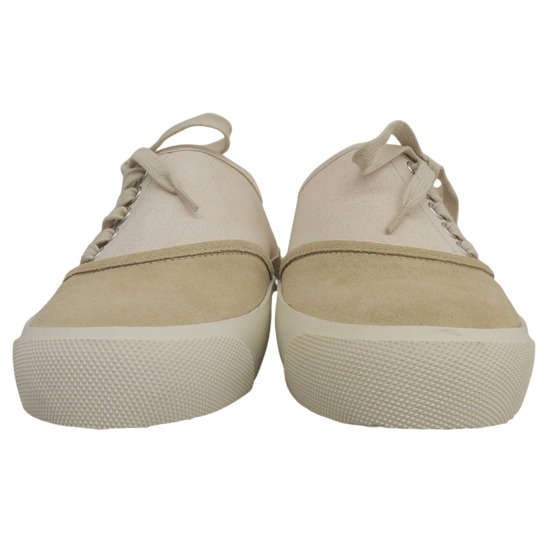 未使用品▲Maison Margiela メゾンマルジェラ 20SS S37WS0498 キャンバス スウェードレザー サイドレースアップ スニーカー ベージュ 39