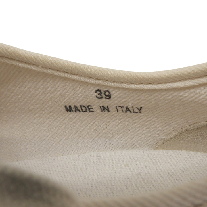 未使用品▲Maison Margiela メゾンマルジェラ 20SS S37WS0498 キャンバス スウェードレザー サイドレースアップ スニーカー ベージュ 39