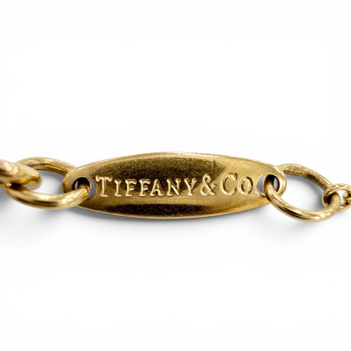 極美品◇TIFFANY&amp;Co. ティファニー オープン ハート ペンダント AU750 (YG) 22年12月購入 ネックレス スペイン製 重量4.12g レディース