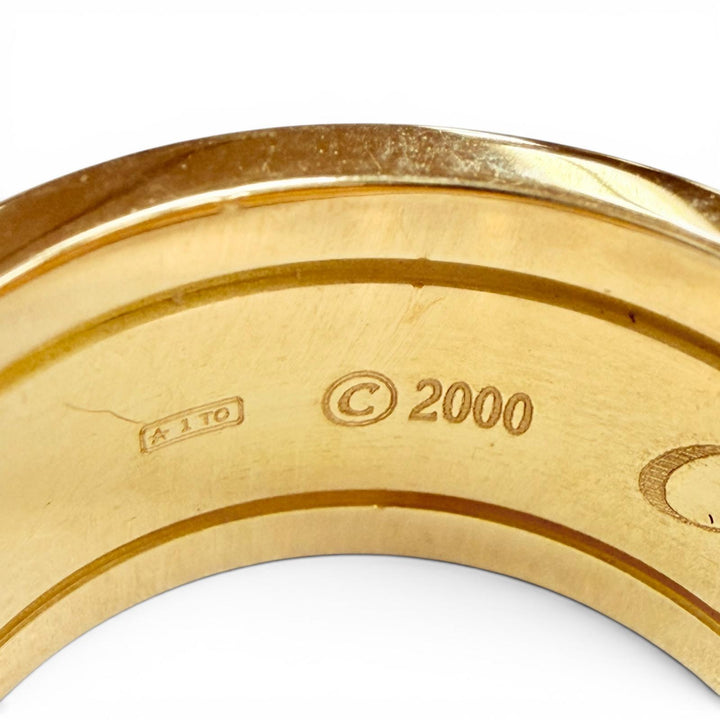美品◇Cartier カルティエ K35344 C2 ワイド リング 750 (YG) 指輪 アクセサリー イエローゴールド 52 (JP12号) 重量12.11g レディース
