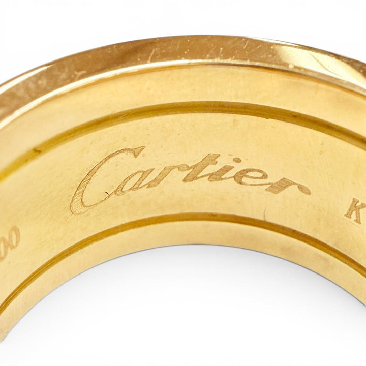 美品◇Cartier カルティエ K35344 C2 ワイド リング 750 (YG) 指輪 アクセサリー イエローゴールド 52 (JP12号) 重量12.11g レディース
