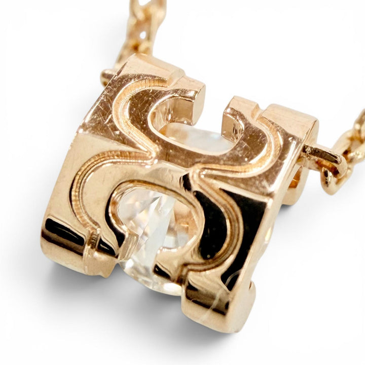 極美品◇Cartier カルティエ NFM056 Cドゥ カルティエ AU750(PG) ダイヤ1P GIA No.6375650428 ネックレス ピンクゴールド 重量2.12g