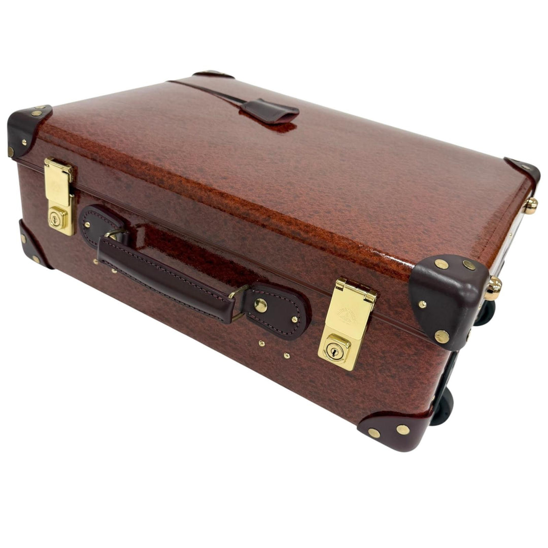 極美品□GLOBE TROTTER グローブトロッター オリエント スモールキャリーオン キャリーケース スーツケース 2輪 漆/バーガンディ 英国製