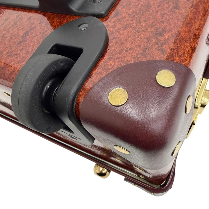 極美品□GLOBE TROTTER グローブトロッター オリエント スモールキャリーオン キャリーケース スーツケース 2輪 漆/バーガンディ 英国製