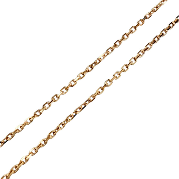 極美品◇Cartier QFA600 デスティネ GIA No.7416210966 750(PG) ダイヤモンド16P 中央ダイヤ0.24ct/F/VVS2/3EX ネックレス 重量2.67g
