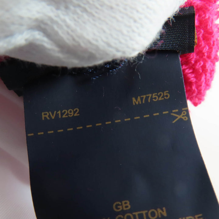 極美品☆LOUIS VUITTON ルイヴィトン 2022年製 M77525 クッサン LV バケーション フューシャピンク ロゴデザイン クッション 伊製 正規品