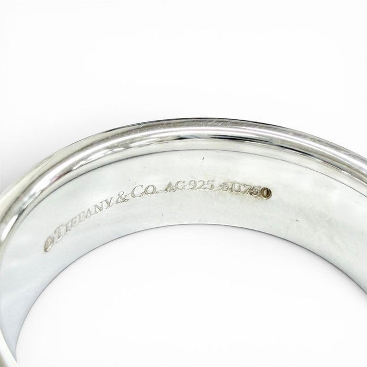 美品△TIFFANY&amp;Co. ティファニー T TWOナロー リング 指輪 AG925 AU750 シルバー ゴールド JP10号 重量6.7g レディース 箱・保存袋付き