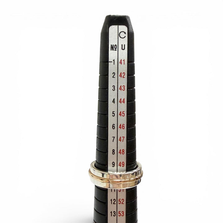 美品△TIFFANY&amp;Co. ティファニー T TWOナロー リング 指輪 AG925 AU750 シルバー ゴールド JP10号 重量6.7g レディース 箱・保存袋付き