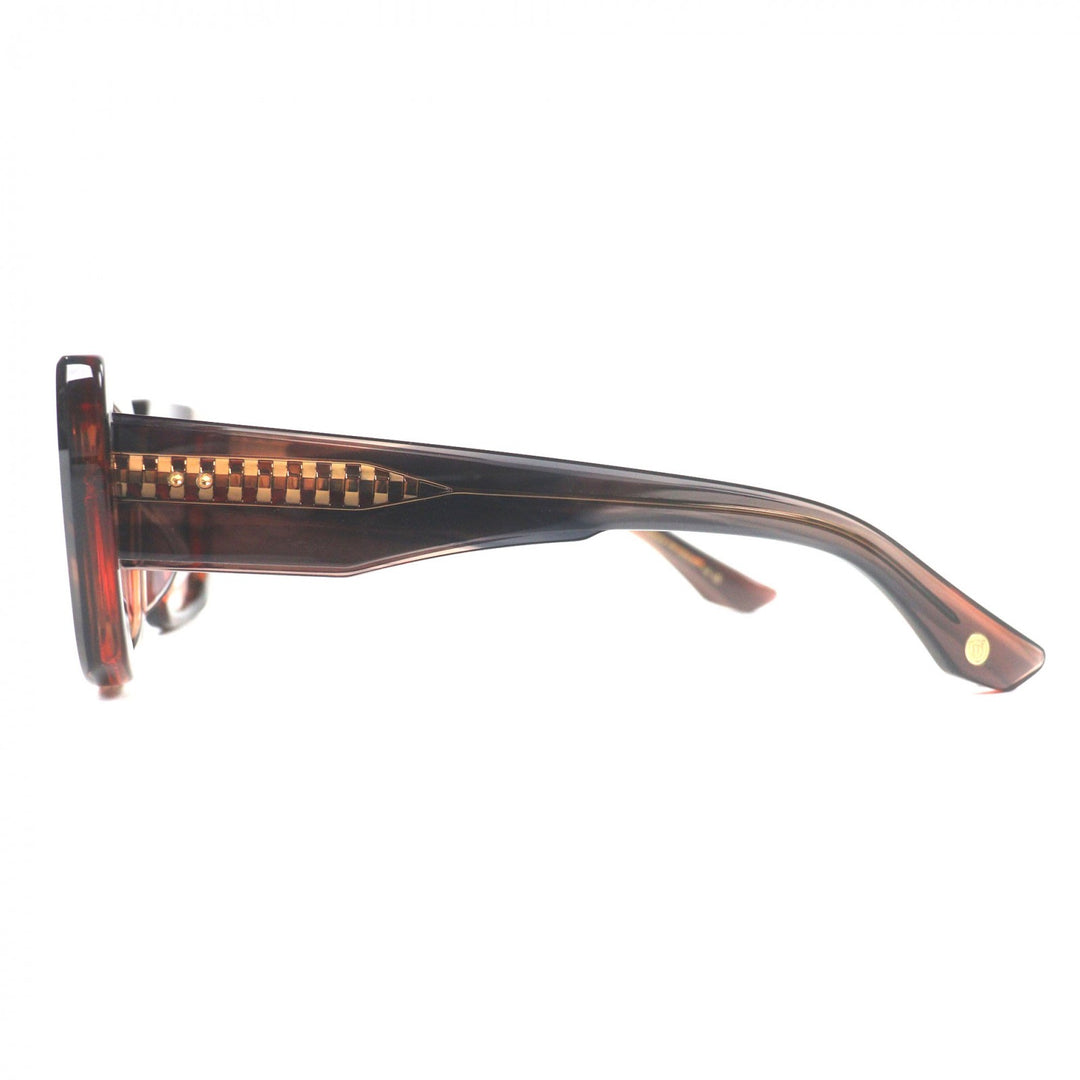 未使用品▼DITA ディータ DTS739 LEVELE スクエア アジアンフィット サングラス クリアブラウン 52□21-144 デモレンズ 定価81400円