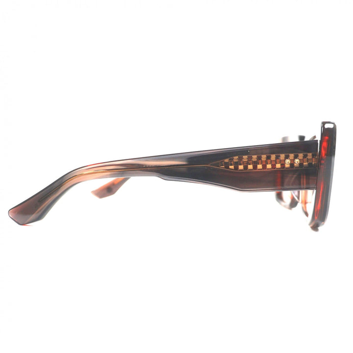 未使用品▼DITA ディータ DTS739 LEVELE スクエア アジアンフィット サングラス クリアブラウン 52□21-144 デモレンズ 定価81400円