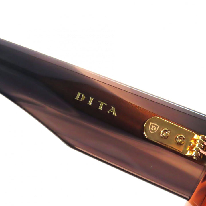 未使用品▼DITA ディータ DTS739 LEVELE スクエア アジアンフィット サングラス クリアブラウン 52□21-144 デモレンズ 定価81400円