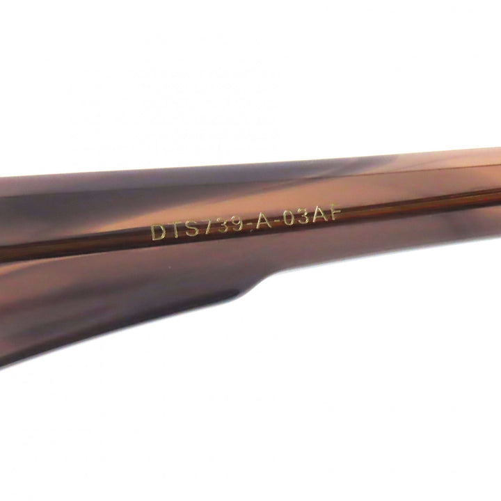 未使用品▼DITA ディータ DTS739 LEVELE スクエア アジアンフィット サングラス クリアブラウン 52□21-144 デモレンズ 定価81400円