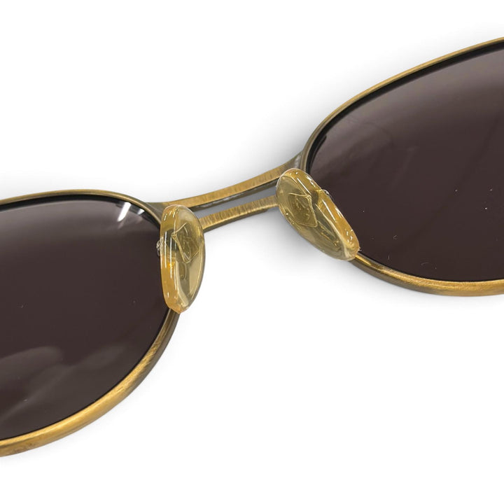 美品●JEAN-PAUL GAULTIER ジャンポールゴルチエ ヴィンテージ 56-5105 スプリングフレーム サングラス アンティークゴールド 日本製