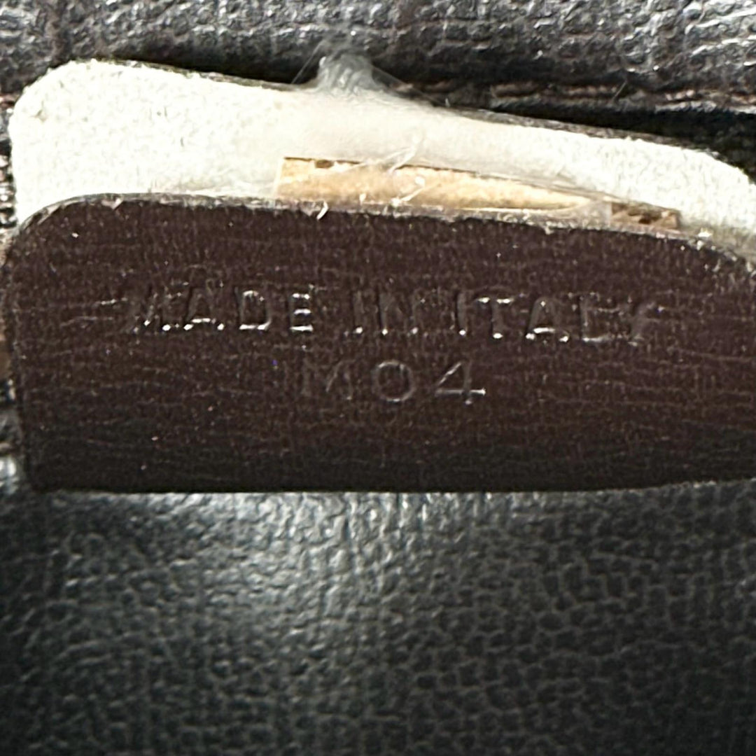 良品▲CELINE セリーヌ ヴィンテージ M04 トリンオフ レザー ハンドバッグ ブラウン ゴールド金具 イタリア製 レディース