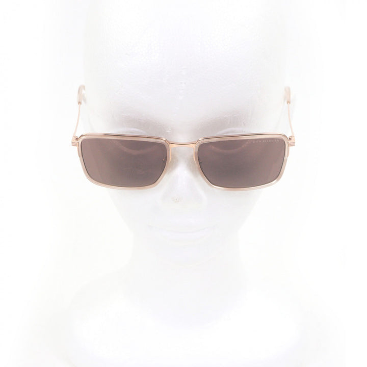 未使用品□DITA ディータ DTS201-A-03 ALLUVIAN サングラス アイウェア ピンクゴールド クリアベージュ 54□17-145 デモレンズ 日本製