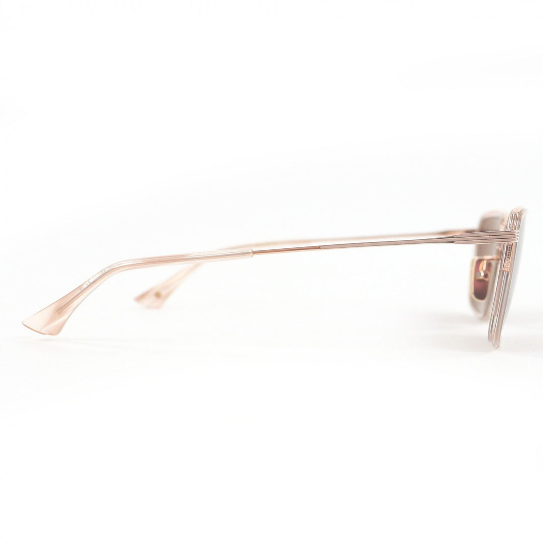 未使用品□DITA ディータ DTS201-A-03 ALLUVIAN サングラス アイウェア ピンクゴールド クリアベージュ 54□17-145 デモレンズ 日本製