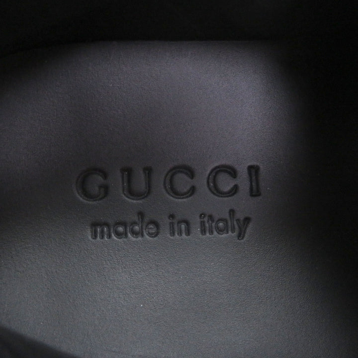 極美品□GUCCI グッチ 610085 レザー GGロゴ スター 総柄 ローカットスニーカー ブラック マルチカラー 8.5 箱・保存袋付き イタリア製