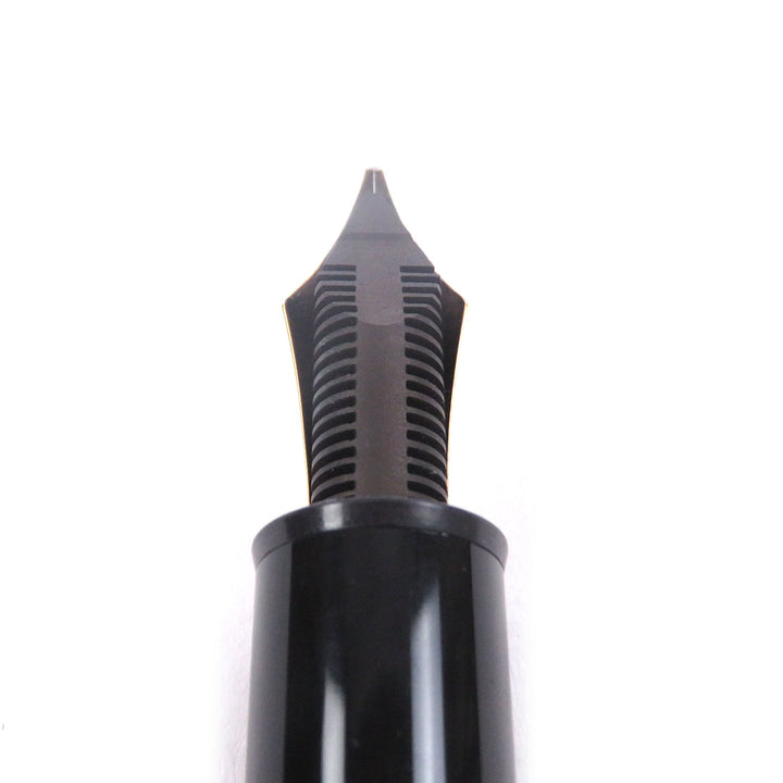 美品□MONTBLANC モンブラン マイスターシュテュック 149 ペン先18K キャップ式 万年筆 ブラック ゴールド ドイツ製 メンズオススメ◎