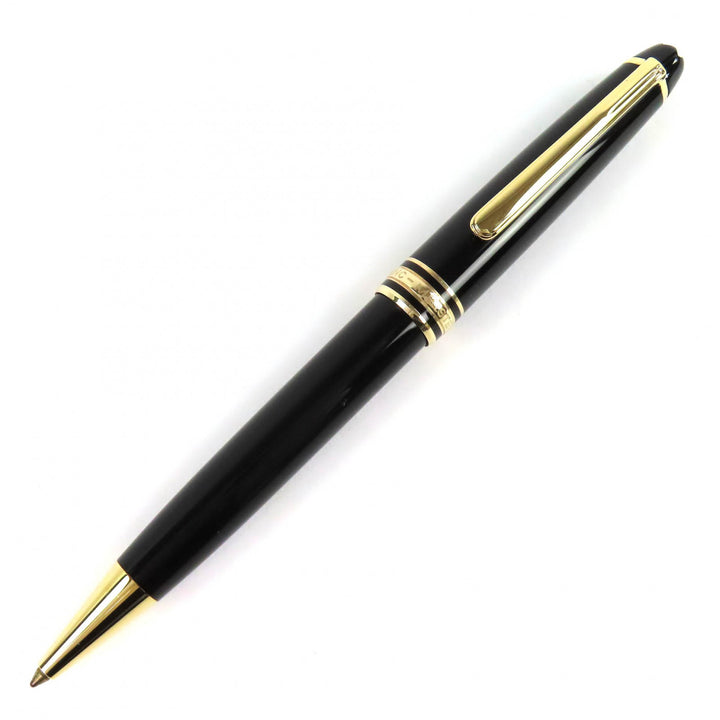 極美品△MONTBLANC モンブラン マイスターシュテュック クラシック ホワイトスター ツイスト ボールペン ブラック ゴールド ドイツ製
