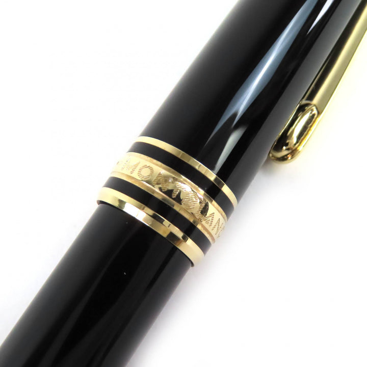 極美品△MONTBLANC モンブラン マイスターシュテュック クラシック ホワイトスター ツイスト ボールペン ブラック ゴールド ドイツ製