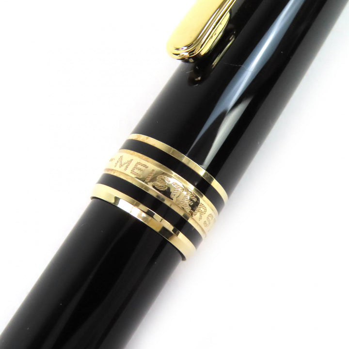 極美品△MONTBLANC モンブラン マイスターシュテュック クラシック ホワイトスター ツイスト ボールペン ブラック ゴールド ドイツ製