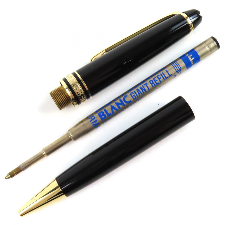 極美品△MONTBLANC モンブラン マイスターシュテュック クラシック ホワイトスター ツイスト ボールペン ブラック ゴールド ドイツ製