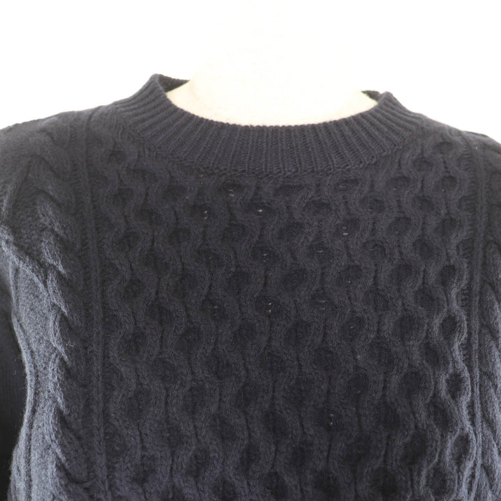美品★Stella McCartney ステラマッカートニー 2022年製 6K0155 ウール100％ ケーブル柄 オーバーサイズ ニット 36 ハンガー付 正規品