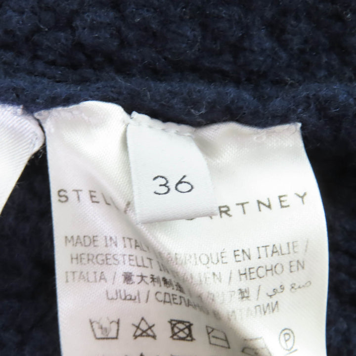 美品★Stella McCartney ステラマッカートニー 2022年製 6K0155 ウール100％ ケーブル柄 オーバーサイズ ニット 36 ハンガー付 正規品