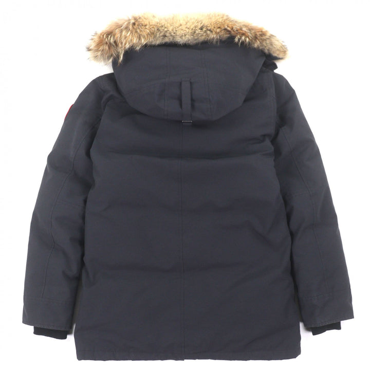 良品▼CANADA GOOSE カナダグース 3438JM Jasper Parka ロゴワッペン・ファー付き フーデッド ダブルジップアップ ダウンコート S 正規品
