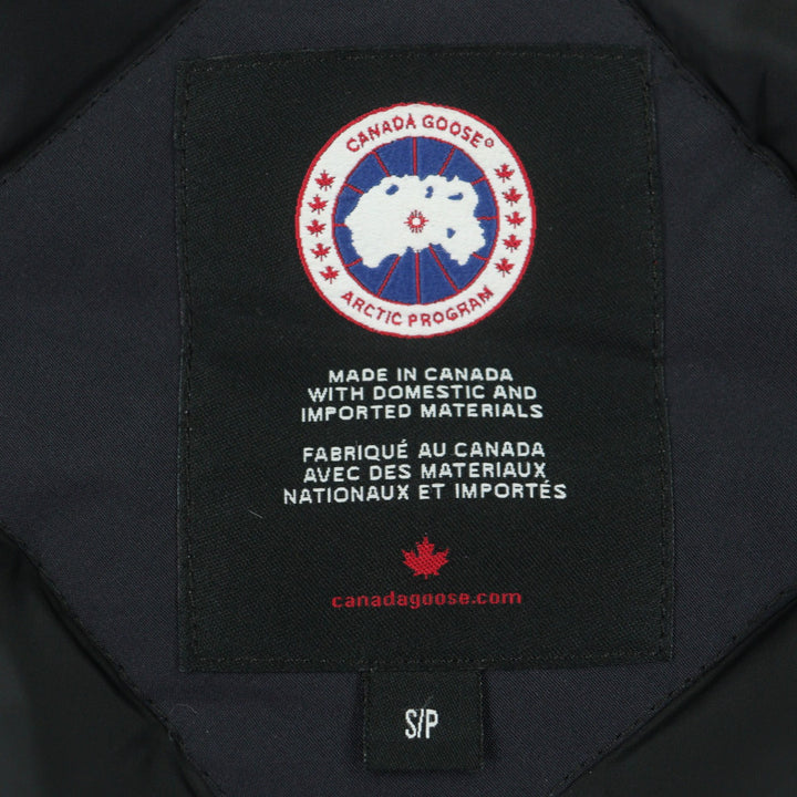良品▼CANADA GOOSE カナダグース 3438JM Jasper Parka ロゴワッペン・ファー付き フーデッド ダブルジップアップ ダウンコート S 正規品