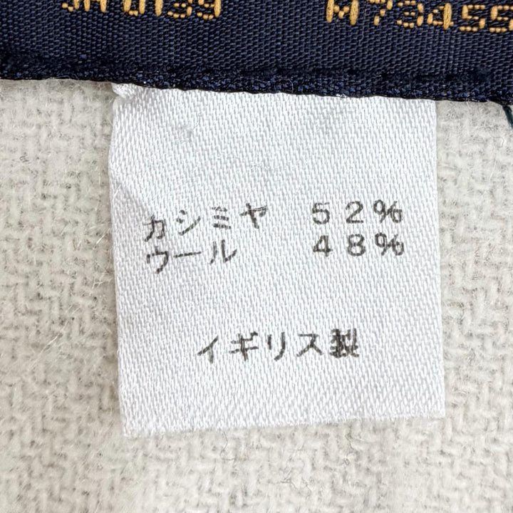 極美品◇LOUIS VUITTON ルイヴィトン M73455 エシャルプ・モノグラムキャピタル カシミヤ ウール フリンジ付 マフラー 英国製 正規品