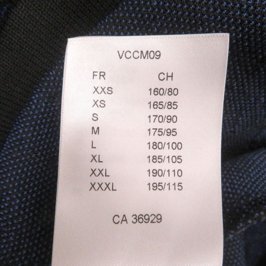 美品□LOUIS VUITTON ルイヴィトン 23SS モノグラムジップスルー パーカー フーディー ブラック ブルー M イタリア製 正規品 メンズ