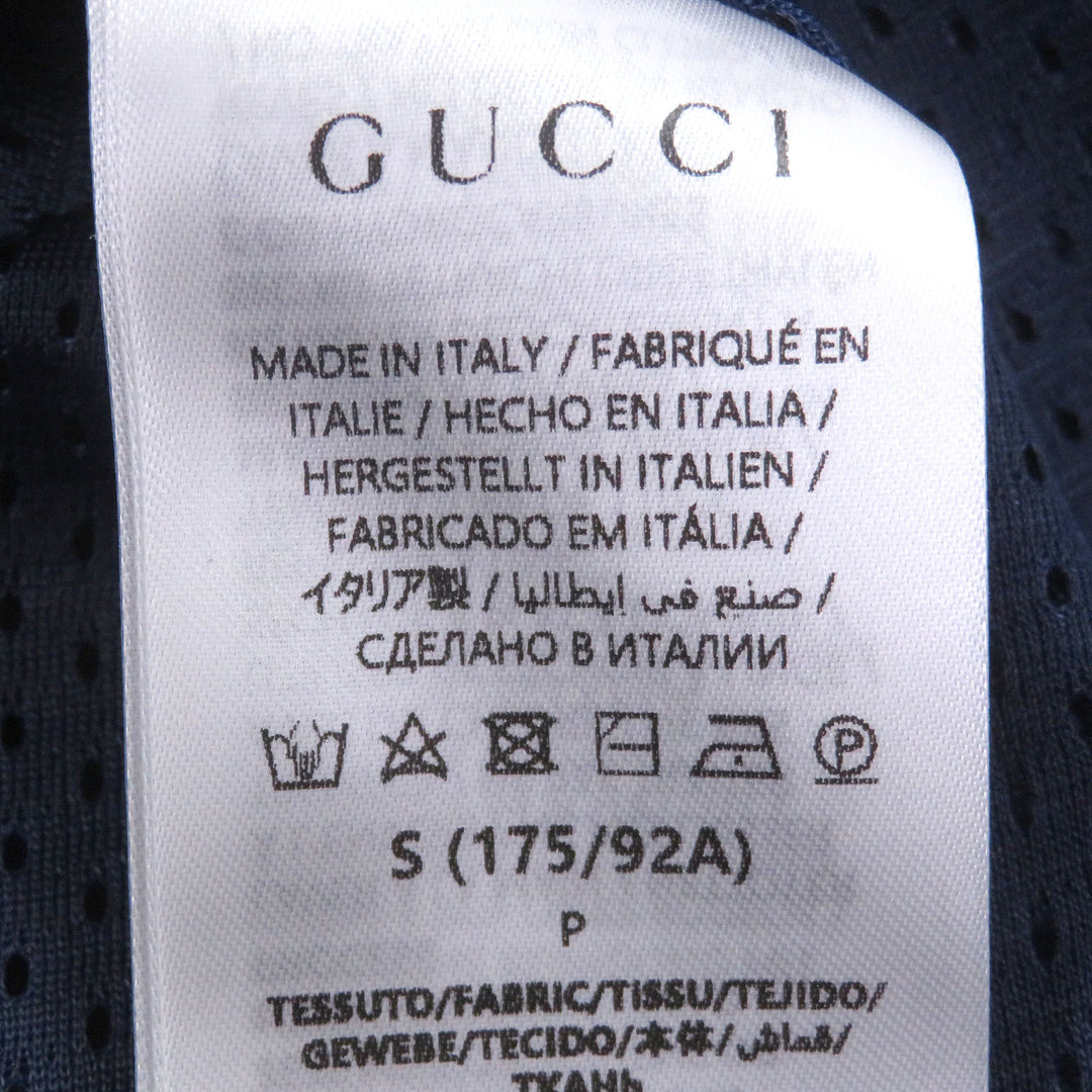 未使用品□GUCCI グッチ 787872 ネオプレンロゴ ウェブストライプ ジップアップ トラックジャケット ブルゾン S イタリア製 正規品