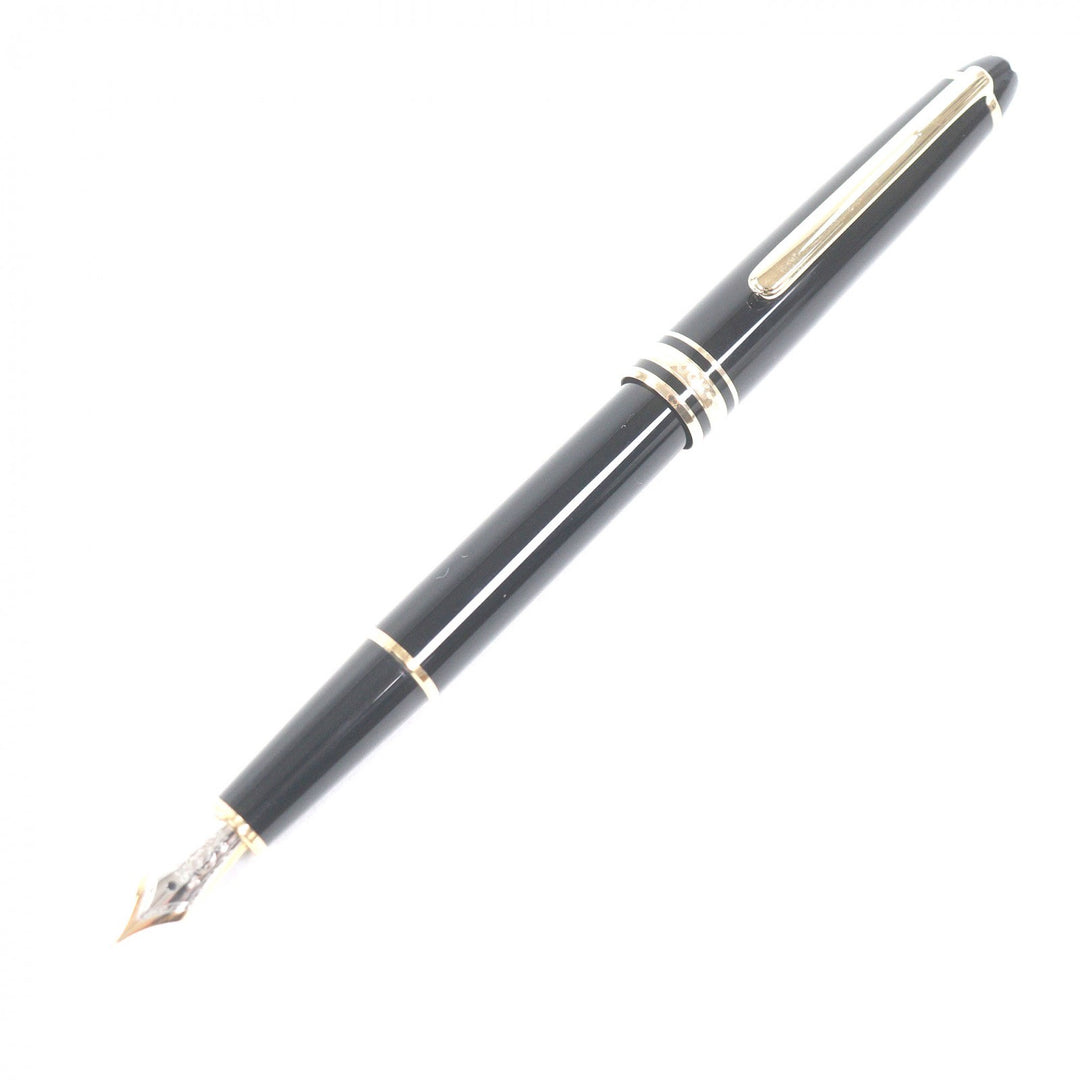 美品□MONTBLANC モンブラン マイスターシュテュック クラシック キャップ式 ペン先14K EFニブ 万年筆 ブラック ゴールド ドイツ製