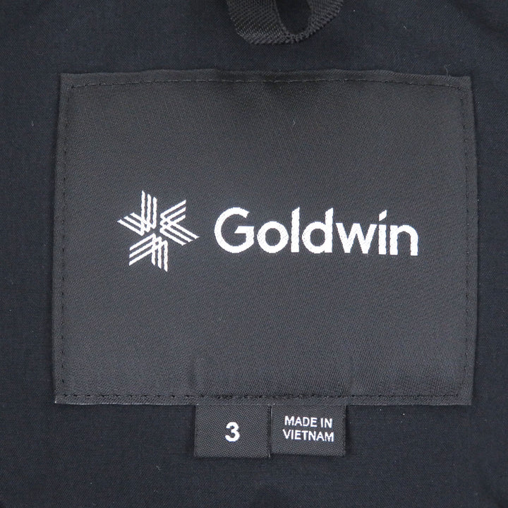 極美品□Goldwin ゴールドウイン GL23348 スノーレンジ GORE-TEX 撥水加工 ダウンコート ダウンジャケット ブラック 3 正規品 メンズ