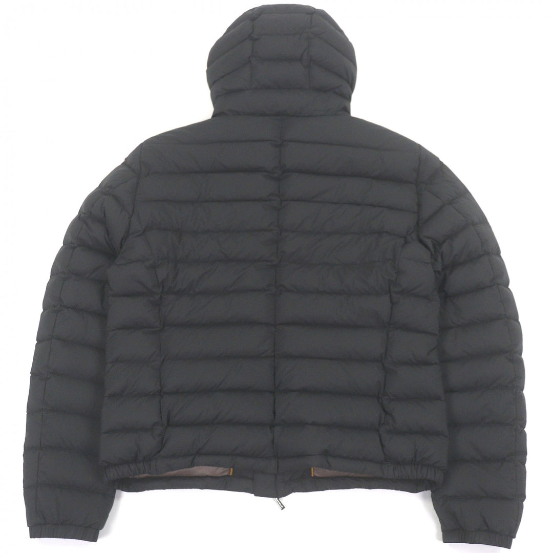 美品□MOORER ムーレー ACQUA CATALDI ダブルジップ フーデッド ダウンジャケット ブラック 52 イタリア製 正規品 メンズオススメ◎