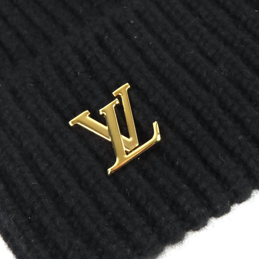 極美品△LOUIS VUITTON ルイヴィトン 2023年 M79256 ビーニー・LV コールド スパーク カシミヤ フォックスファー梵天 ニット帽 正規品