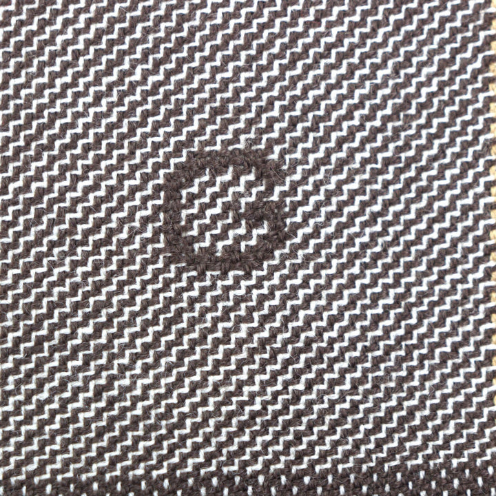 極美品▼GUCCI グッチ 675837/680704 ウール100% Gロゴ柄 チェック柄 ダブルスーツ セットアップ ブラウン 46/48 伊製 正規品 メンズ