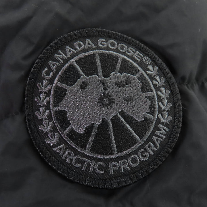 未使用品☆CANADA GOOSE カナダグース 2610LB ブラックレーベル Byward Parka ロゴワッペン・フード付 ダウンコート ブラック XS 正規品