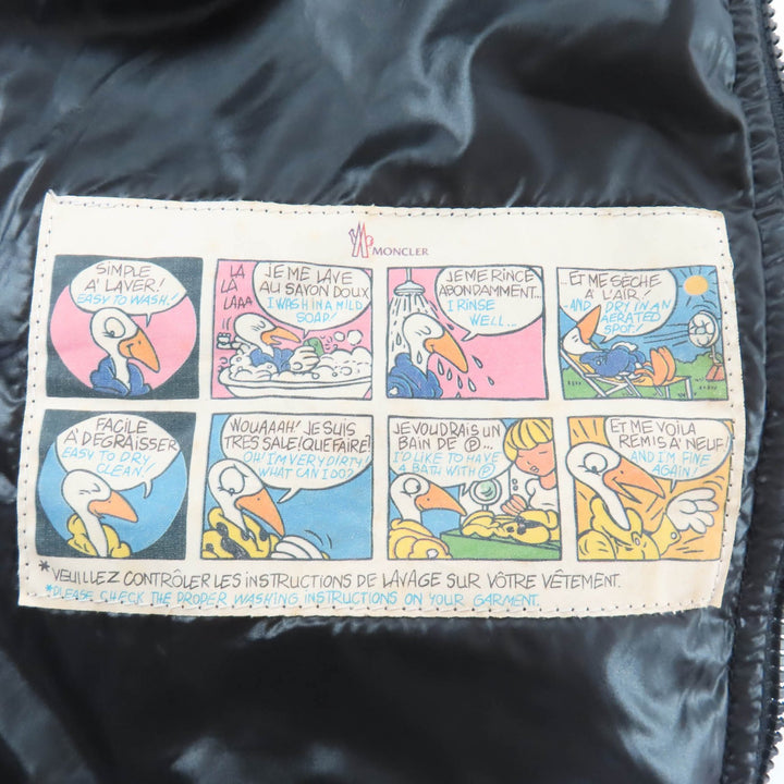 美品☆MONCLER モンクレール BADIA SPECIAL ロゴワッペン・フード付 ダウンジャケット ブラック 0 ブルガリア製 国内正規品 レディース
