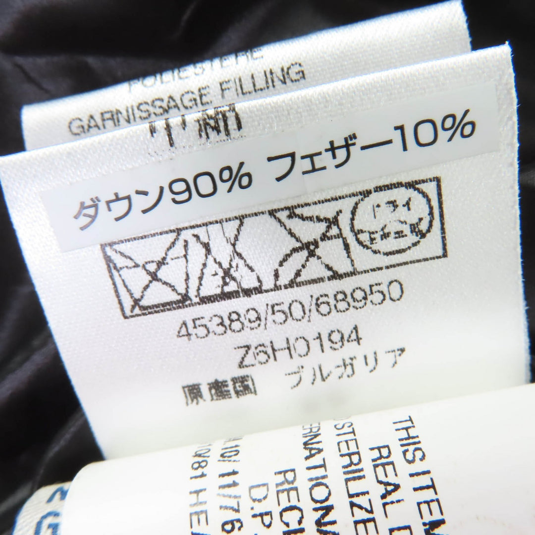 美品☆MONCLER モンクレール BADIA SPECIAL ロゴワッペン・フード付 ダウンジャケット ブラック 0 ブルガリア製 国内正規品 レディース