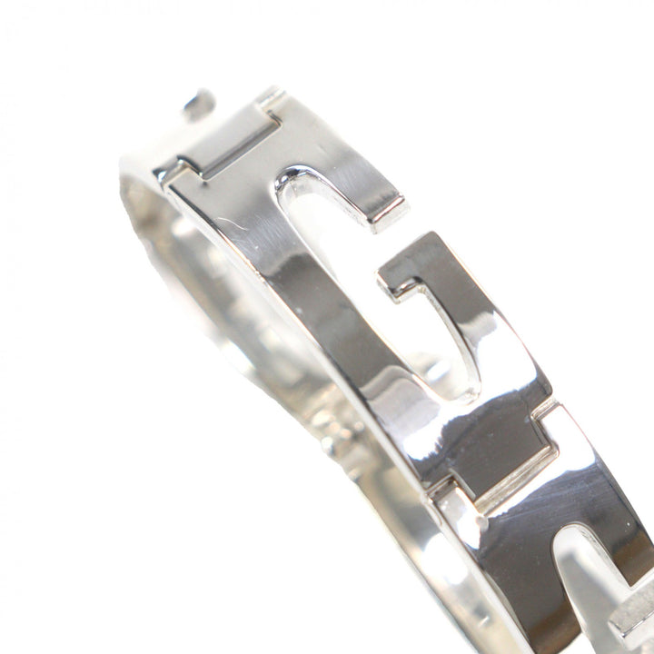 美品▼GUCCI グッチ ヴィンテージ 925 トムフォード期 1990s-2000s Gロゴ スモール 18cm ブレスレット シルバー 伊製 重量60.27g メンズ