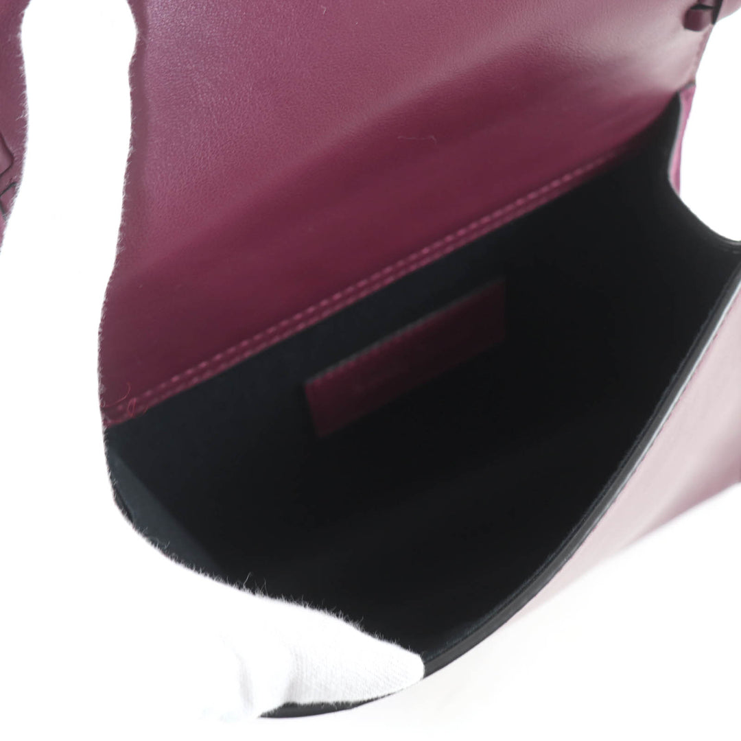 極美品☆SEE BY CHLOE シーバイクロエ TILDA スムースレザー スエードコンビ 2WAY ハンドバッグ ショルダーバッグ パープル レディース